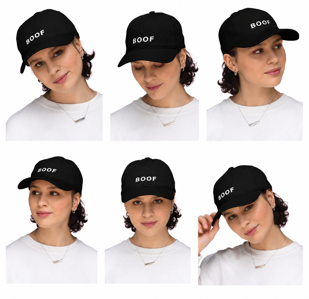 BOOF Organic Cap Black — Born This Way.